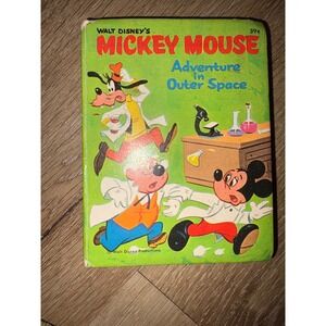 Vintage Walt Disney's Mickey‎ Mouse Adventure in Outer Space Big Little Book